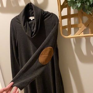 Long sleeve turtle neck dress